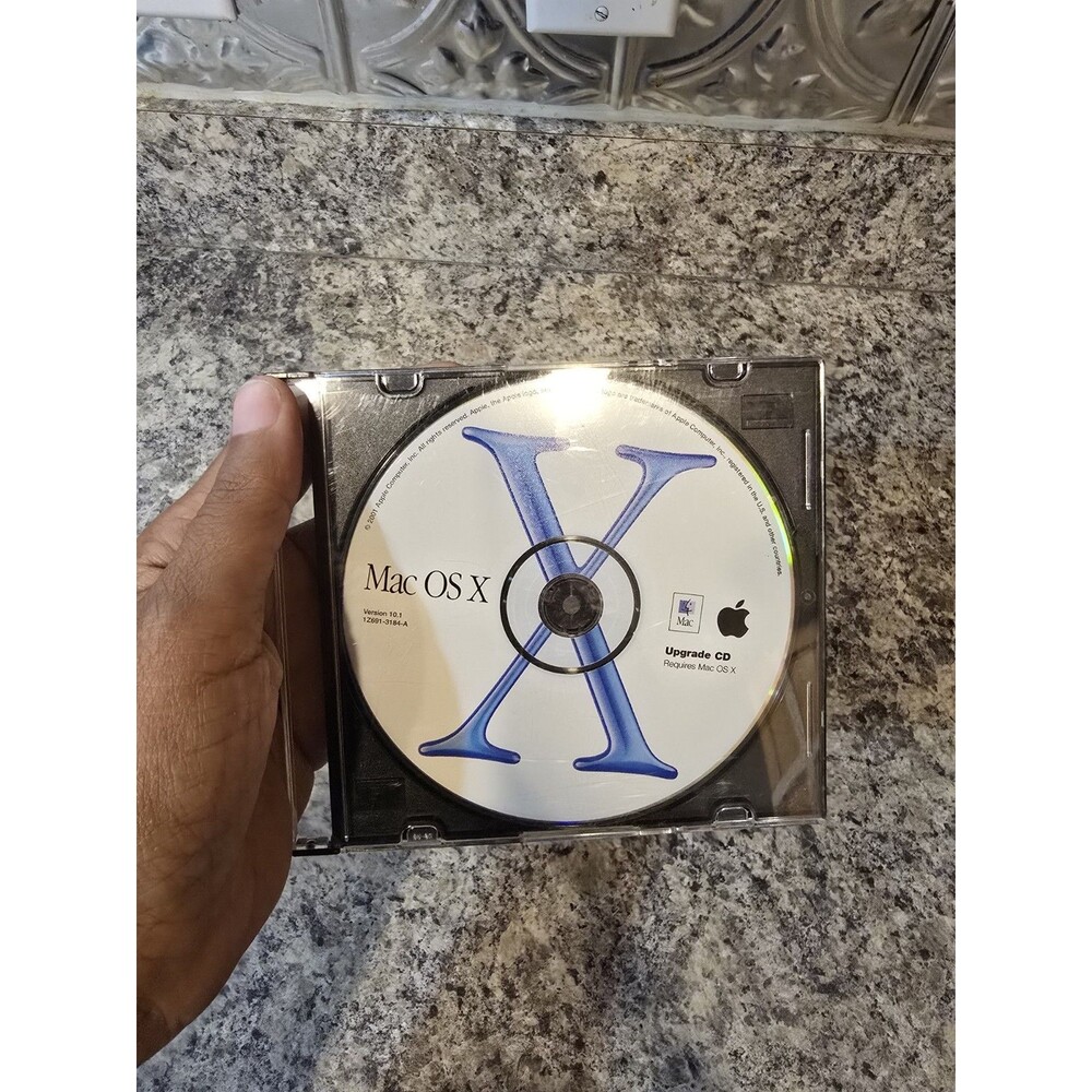 Vintage Apple Mac OS X Puma Install CD Version 10.1 Disc 2001